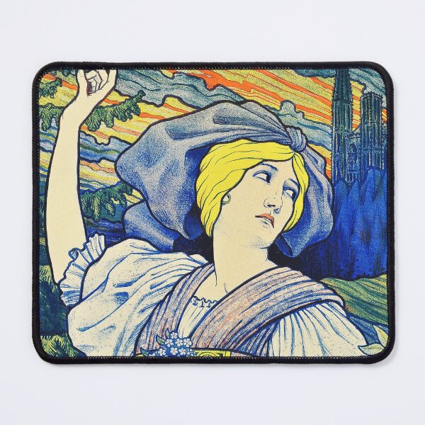 Item preview, ALMANACH D' Alsace et de Lorraine 1896 Paul Berthon French Vintage Poster designed and sold by retroposters.