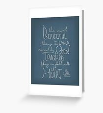 The Most Beautiful Things Greeting Card