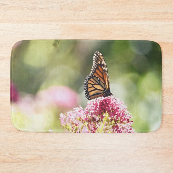 Item preview, Monarch Butterfly on a red valerian flower designed and sold by imaginethis.