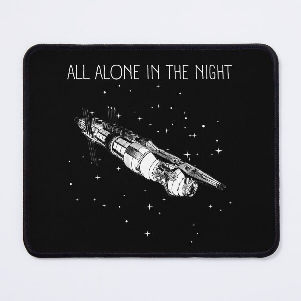 Item preview, All Alone in the Night - Space Station - Black - Sci-Fi designed and sold by Fenay Designs.