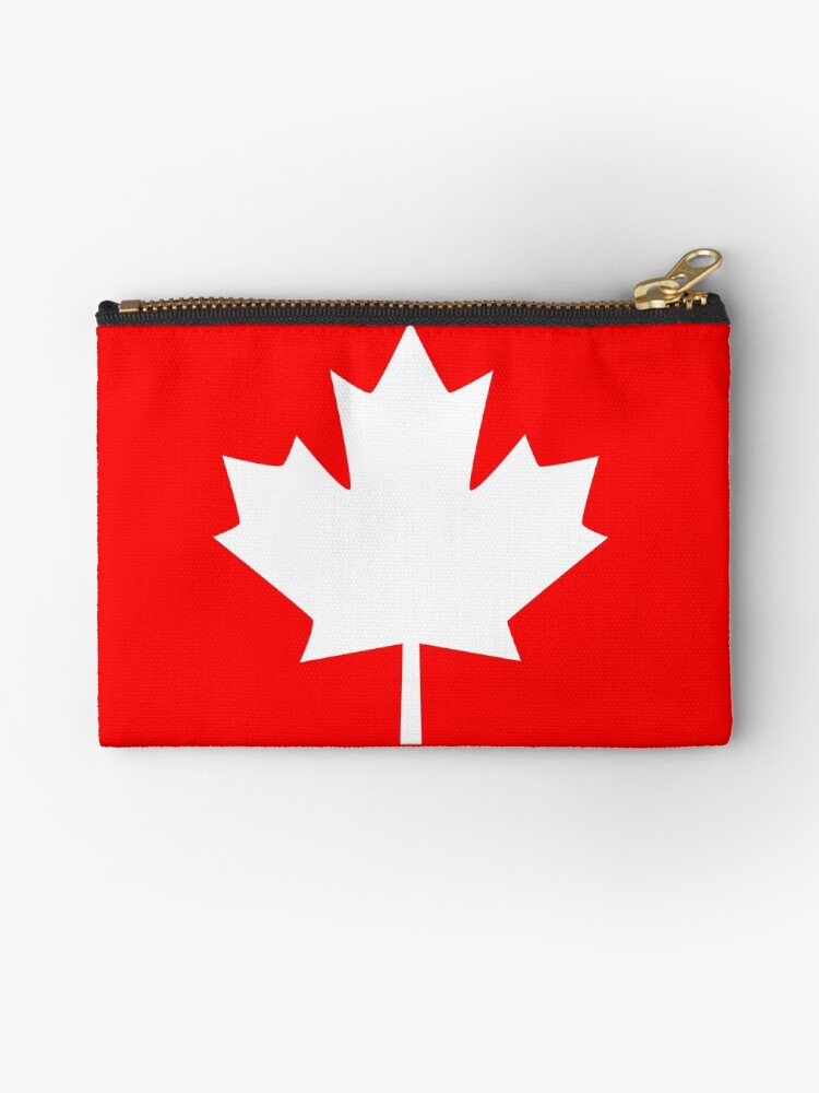 Thumbnail 1 of 4, Zipper Pouch, Canada Maple Leaf Flag Emblem designed and sold by Garaga.