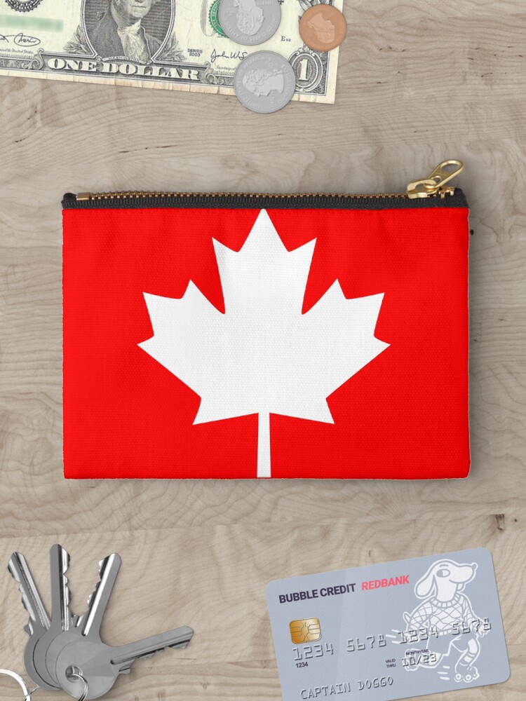 Thumbnail 3 of 4, Zipper Pouch, Canada Maple Leaf Flag Emblem designed and sold by Garaga.