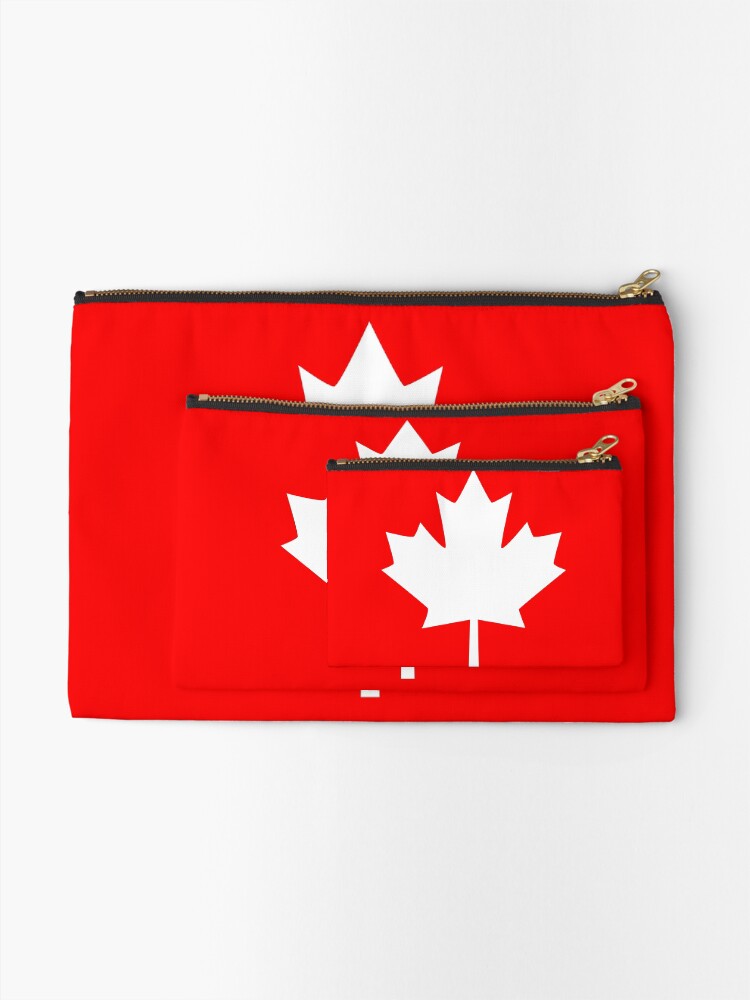 Thumbnail 2 of 4, Zipper Pouch, Canada Maple Leaf Flag Emblem designed and sold by Garaga.