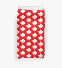Canada Maple Leaf Flag Emblem Duvet Cover