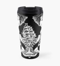 Don't Give Up the Ship mermaid tattoo design Travel Mug