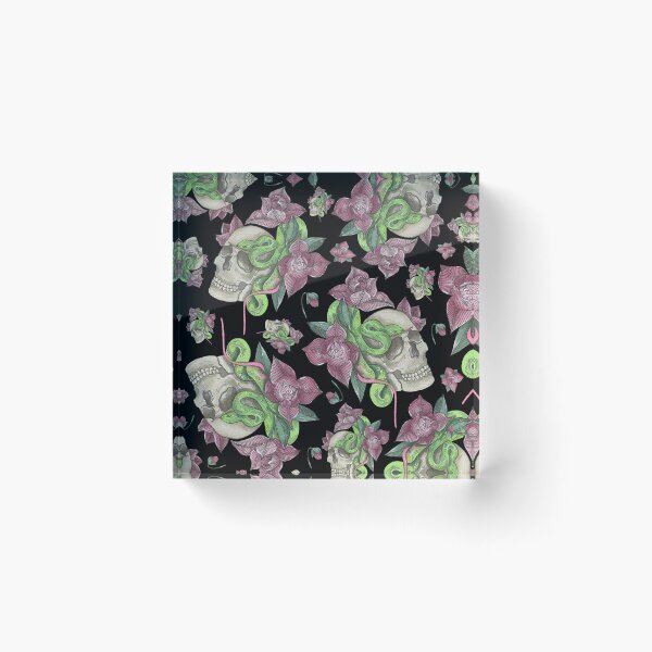 Item preview, Pretty skull and floral  designed and sold by Tonickay.