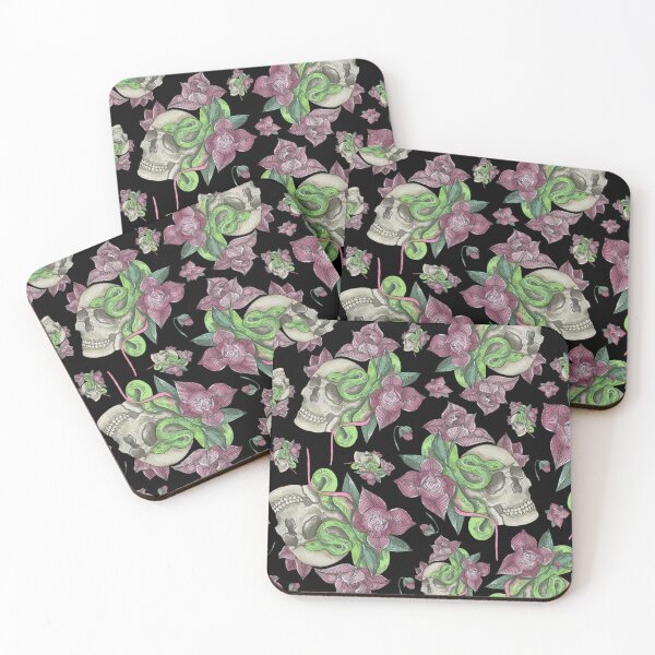 Item preview, Pretty skull and floral  designed and sold by Tonickay.