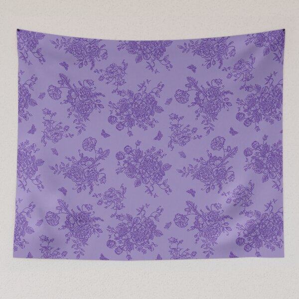 Item preview, Vintage Floral Pattern in Chinese Porcelain Style (Purple) designed and sold by ‧͙⁺˚*･༓☾ Moon Saikia ☽༓･*˚⁺‧͙.