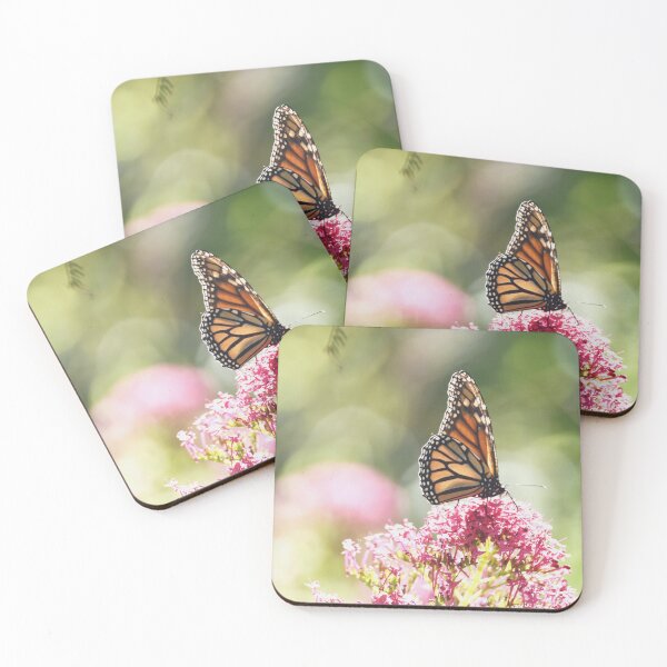 Item preview, Monarch Butterfly on a red valerian flower designed and sold by imaginethis.