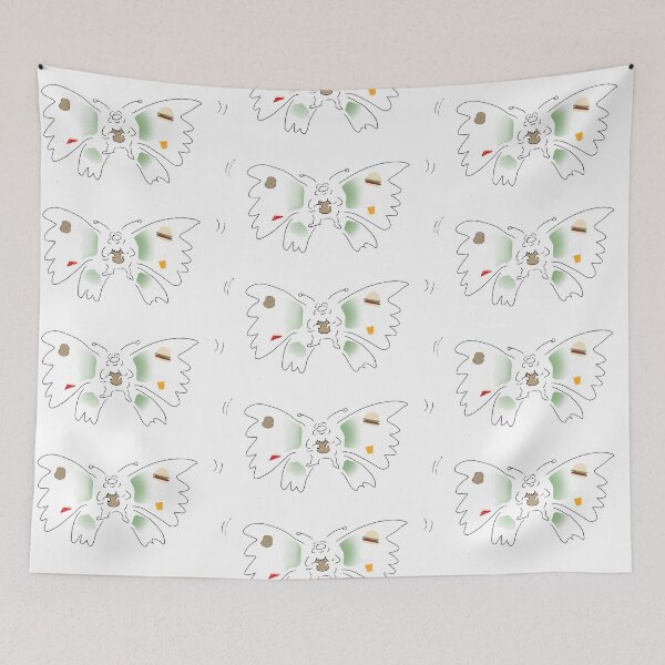Item preview, Fast Food Butterfly designed and sold by cartoonsbyroth.