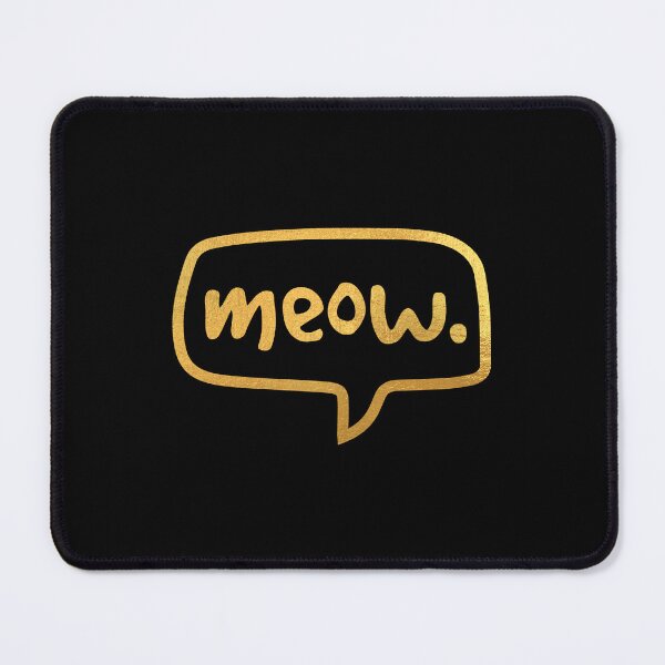 Item preview, Meow (gold) designed and sold by Julia Jane Creative.