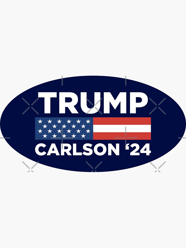 "President Donald Trump VP Tucker Carlson 2024 Elections American Flag