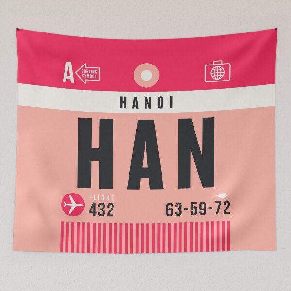 Item preview, Luggage Tag A - HAN Hanoi Vietnam designed and sold by VoodooCircus.