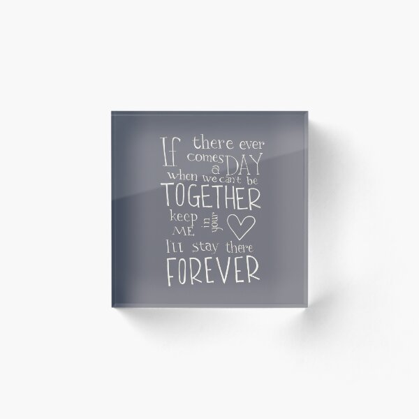 Together Forever Acrylic Block