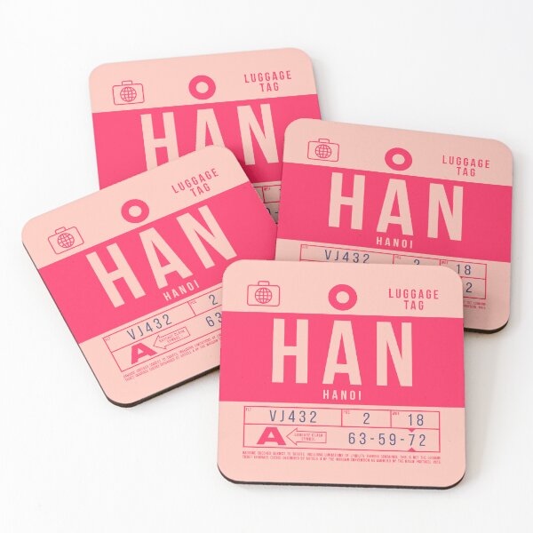 Artikelvorschau, Luggage Tag B - HAN Hanoi Vietnam entworfen und verkauft von VoodooCircus.