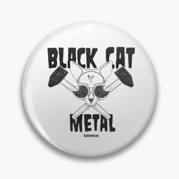 Item preview, Skull Cat designed and sold by BlackCatMetal.