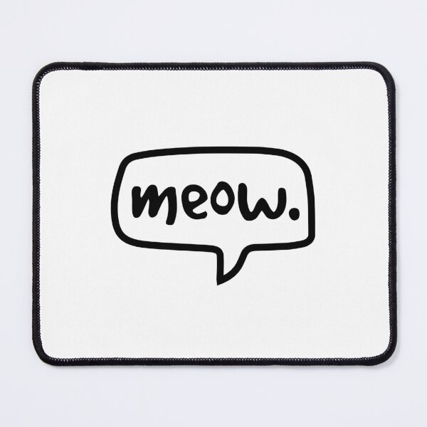 Item preview, Meow (black) designed and sold by Julia Jane Creative.