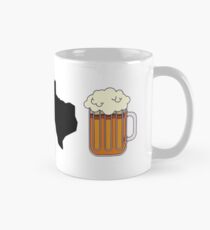 I Love Texas Beer in black Classic Mug