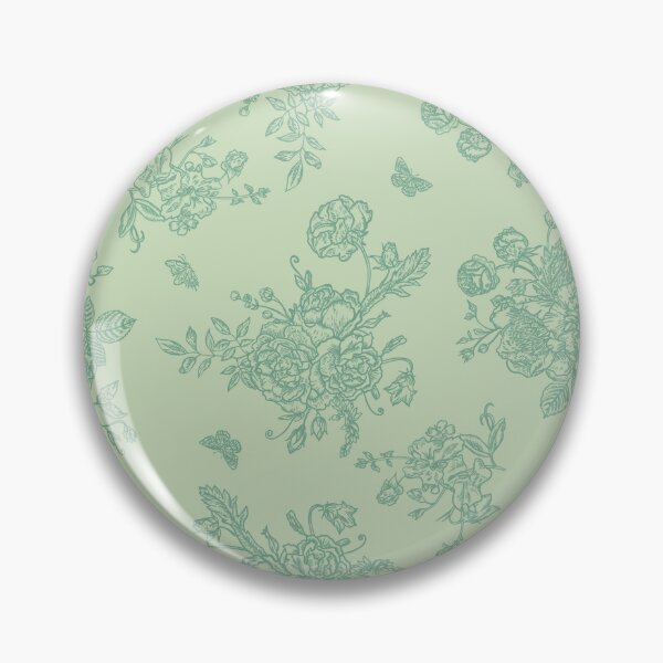 Item preview, Vintage Floral Pattern in Chinese Porcelain Style (Green) designed and sold by ‧͙⁺˚*･༓☾ Moon Saikia ☽༓･*˚⁺‧͙.