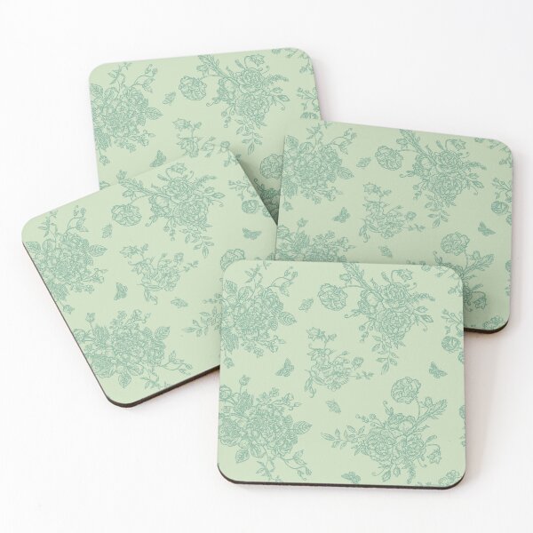 Item preview, Vintage Floral Pattern in Chinese Porcelain Style (Green) designed and sold by ‧͙⁺˚*･༓☾ Moon Saikia ☽༓･*˚⁺‧͙.