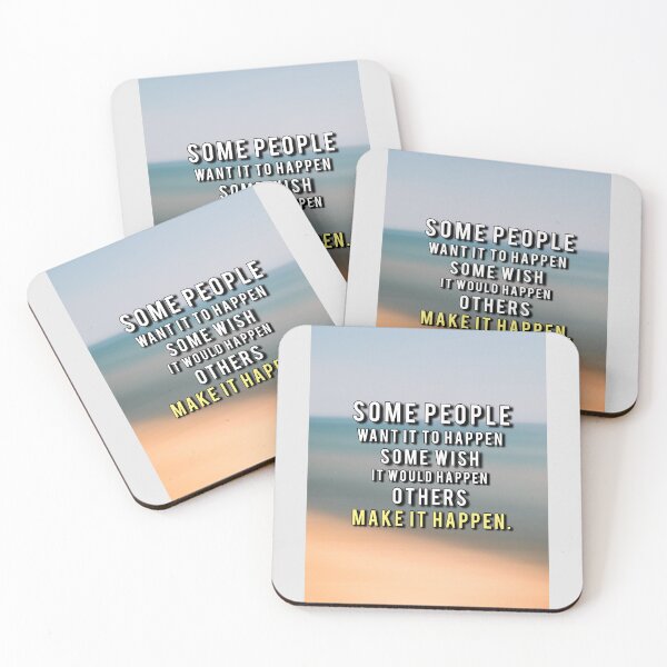 Item preview, Make it Happen Motivational Quote designed and sold by hiunlimit.
