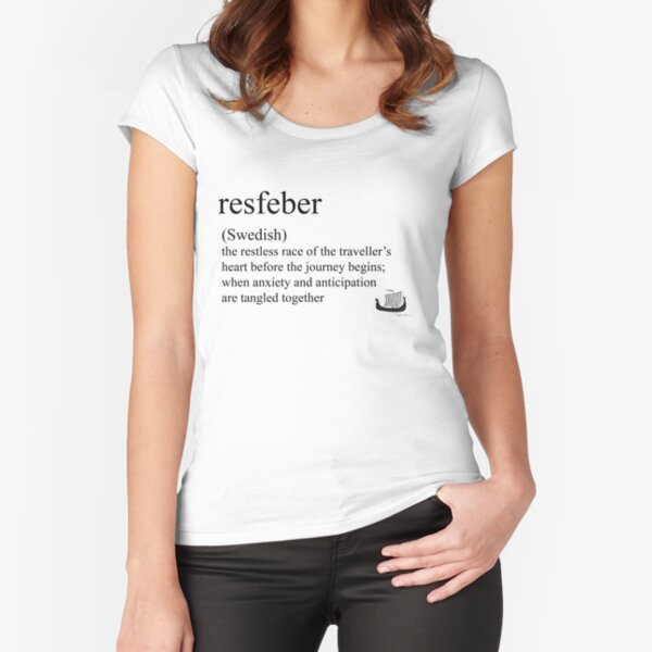resferber- (swedish) statement tees & accessories Fitted Scoop T-Shirt