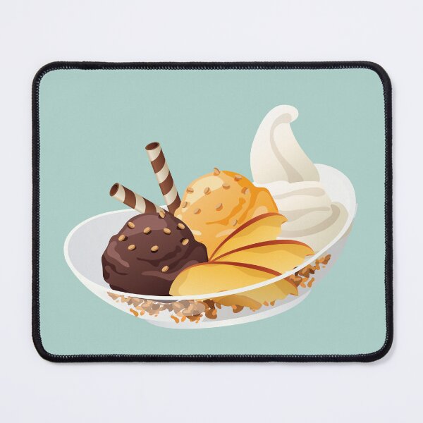Item preview, Bowl of Chocolate Peach Ice Cream designed and sold by Alicia Chee.