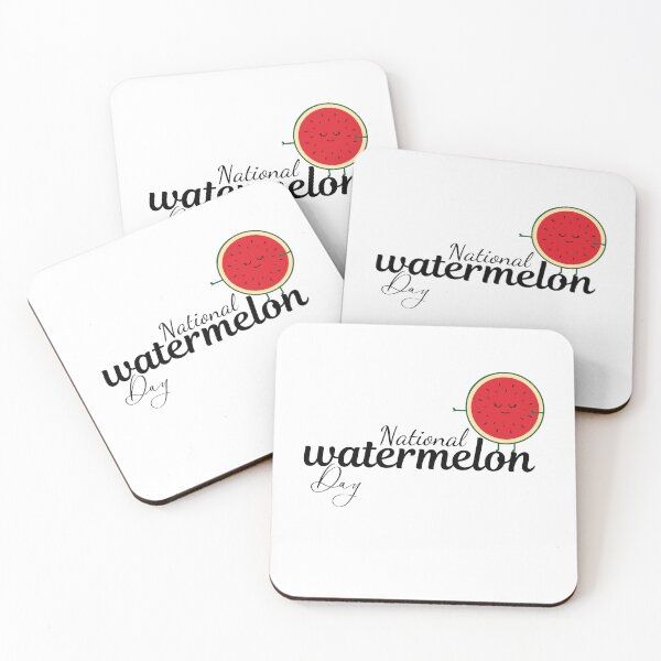 Item preview,  National watermelon day (black and white design) designed and sold by creative4house.