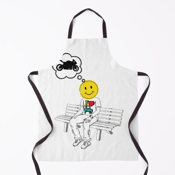 Item preview, I Love Motorcycle Smiley designed and sold by BadKraut.