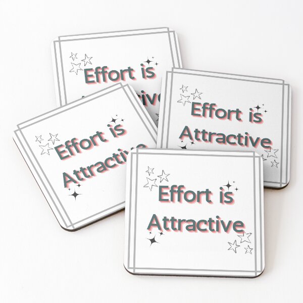 Item preview, Effort is Attractive designed and sold by Glorious-Goods.