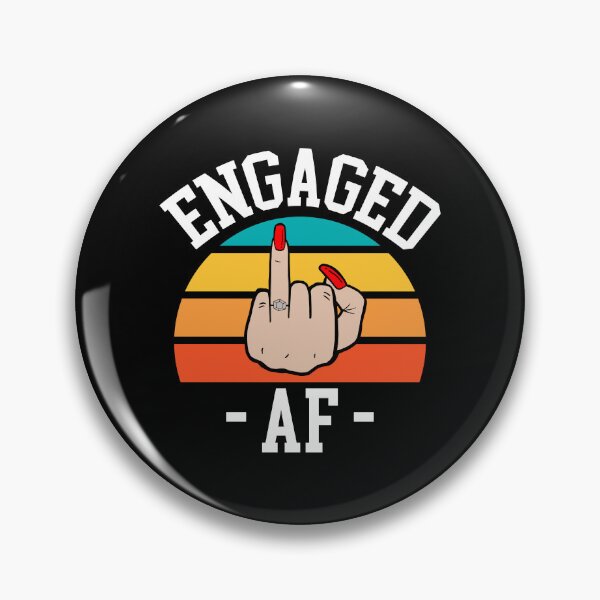 Item preview, Retro Sunset Engaged AF designed and sold by DAFIN.