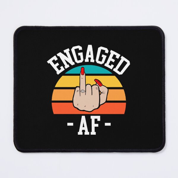 Item preview, Retro Sunset Engaged AF designed and sold by DAFIN.