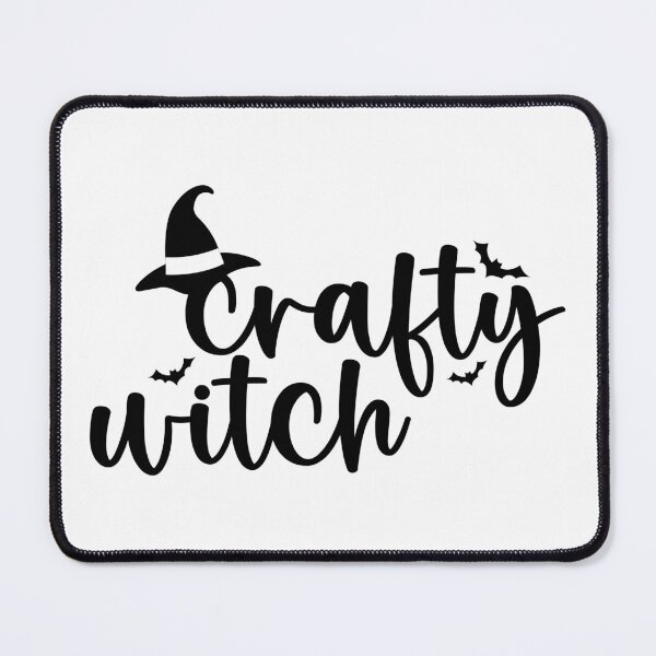 Item preview,  Halloween crafty witch crafting woman in black and white designed and sold by portrait4you.