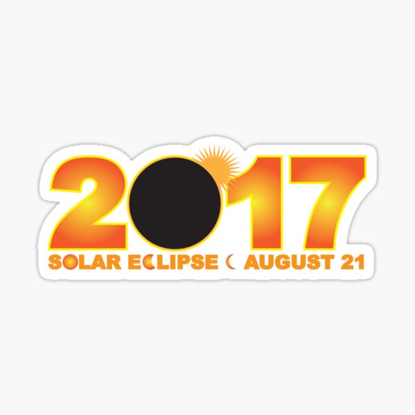 Item preview, 2017 Solar Eclipse Numeral Text Illustration designed and sold by jpldesigns.