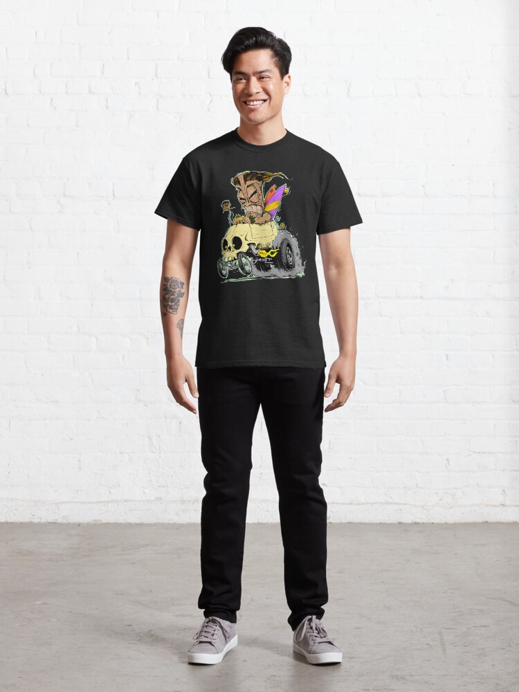 Thumbnail 3 of 7, Classic T-Shirt, SKULL DRIVING TIKI designed and sold by George Webber.