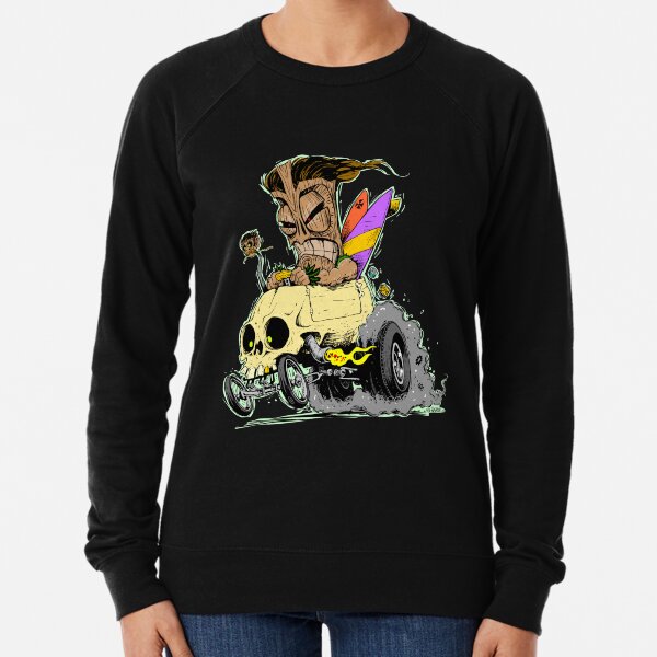 SKULL DRIVING TIKI Lightweight Sweatshirt