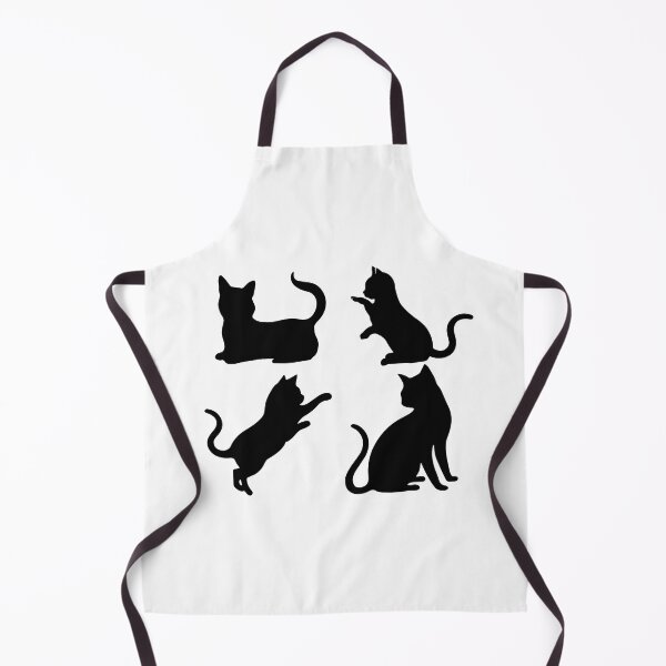 Item preview, Set black silhouettes of cats and kittens cat footprints isolated on a white background designed and sold by paolboa.