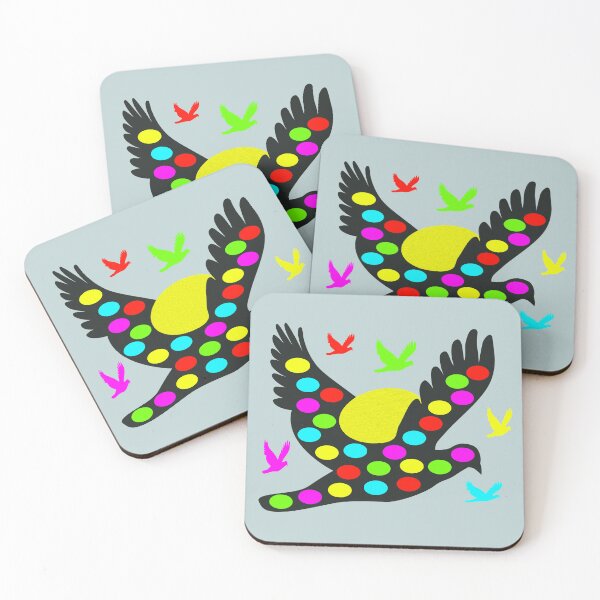 Item preview, Black bird with multicolored eggs designed and sold by Astralia.