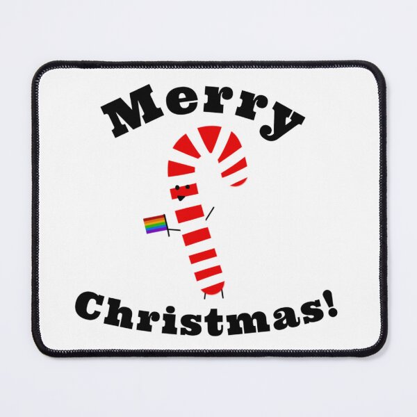 Item preview, Candy Cane Holding a Pride Flag designed and sold by EmeraldOcean.