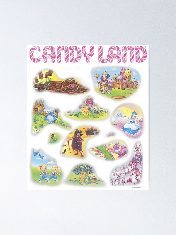 "Candy Land Locations" Poster for Sale by sharptin6494 Redbubble