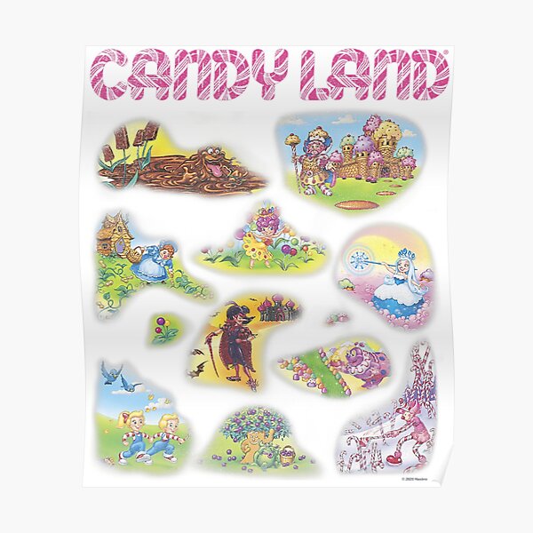 "Candy Land Locations" Poster for Sale by sharptin6494 Redbubble