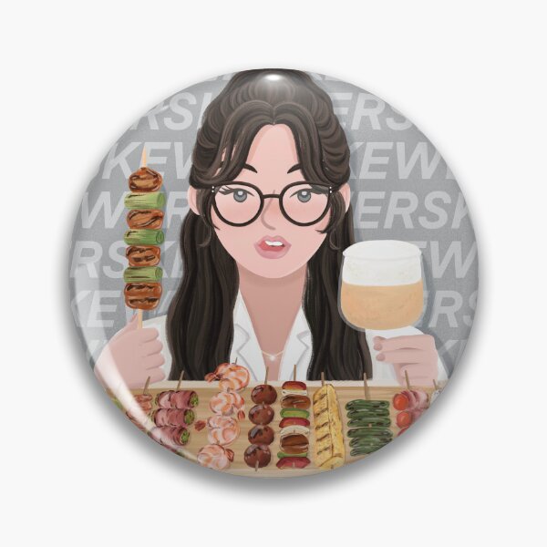 Item preview, Skewer girl designed and sold by noodledoodlekim.