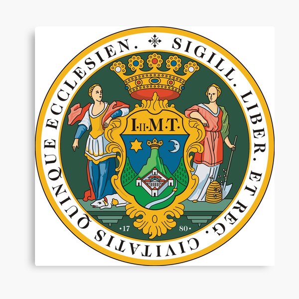 Coat of Arms of Pécs, Hungary Canvas Print