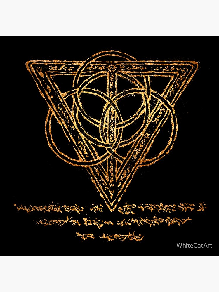 Golden Order Sigil Poster For Sale By WhiteCatArt Redbubble   Flat,750x,075,f Pad,750x1000,f8f8f8 