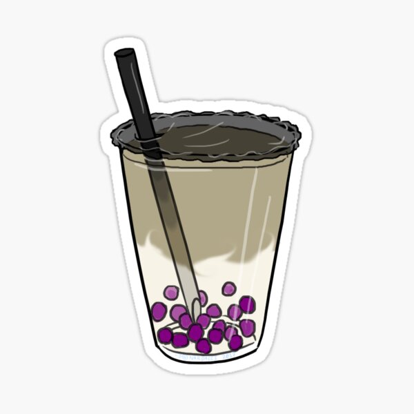 Etiqueta engomada del té de la burbuja del orgullo Asexual Pegatina