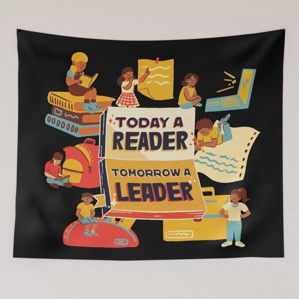 Item preview, Today A Reader Tomorrow A Leader - Quote designed and sold by ArtOfStars.