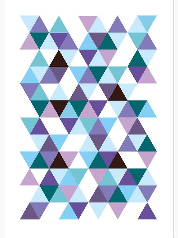 Cool Triangles Design" Art Print for Sale by RainbowShop | Redbubble