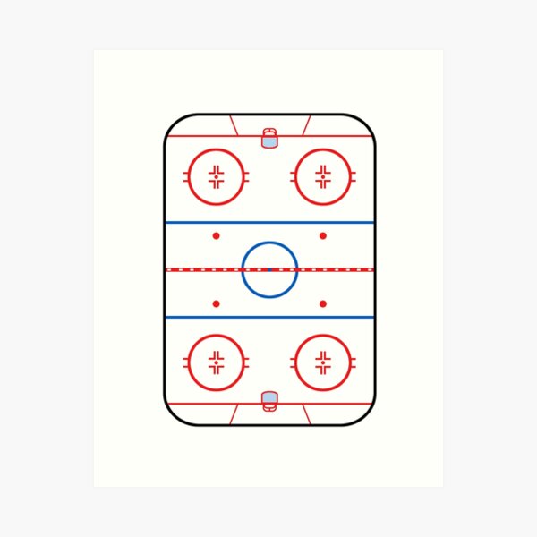 Item preview,  Ice Rink Diagram Hockey Game Companion designed and sold by Garaga.