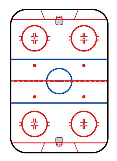 Ice Hockey Rink Diagram Printable