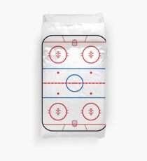 Ice Rink Diagram Hockey Game Companion Duvet Cover